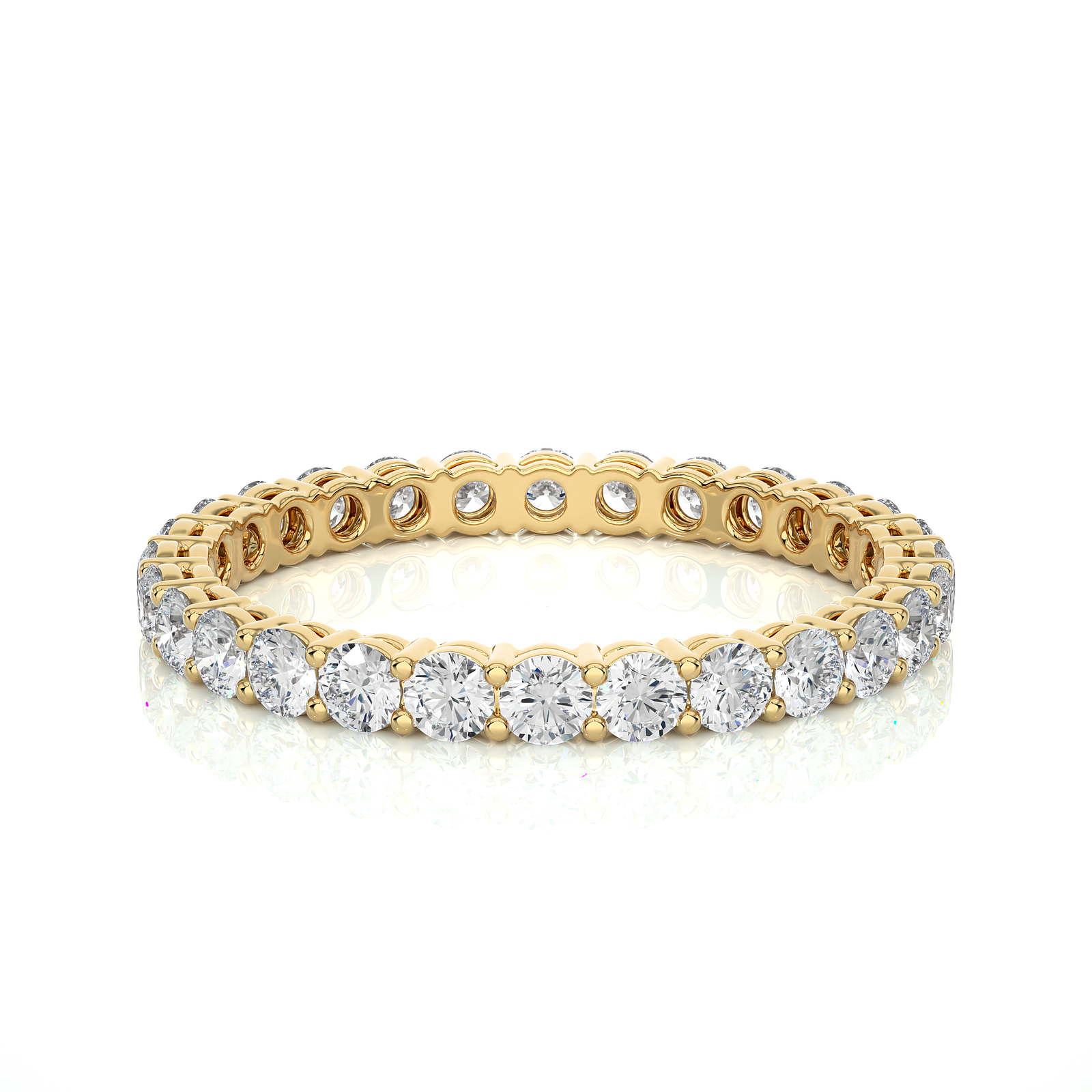 Classic Round Cut Lab Grown Diamond Eternity Band