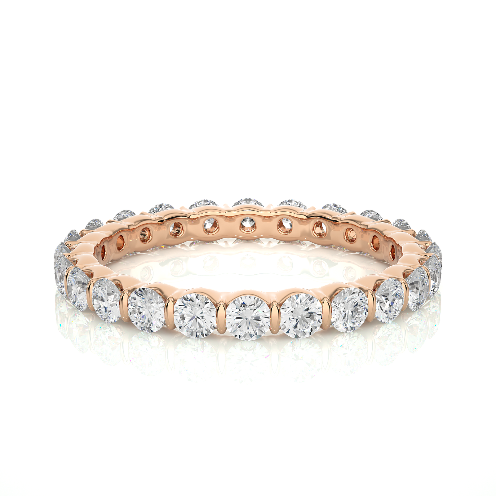 Shared Prong Lab Grown Diamond Eternity Ring