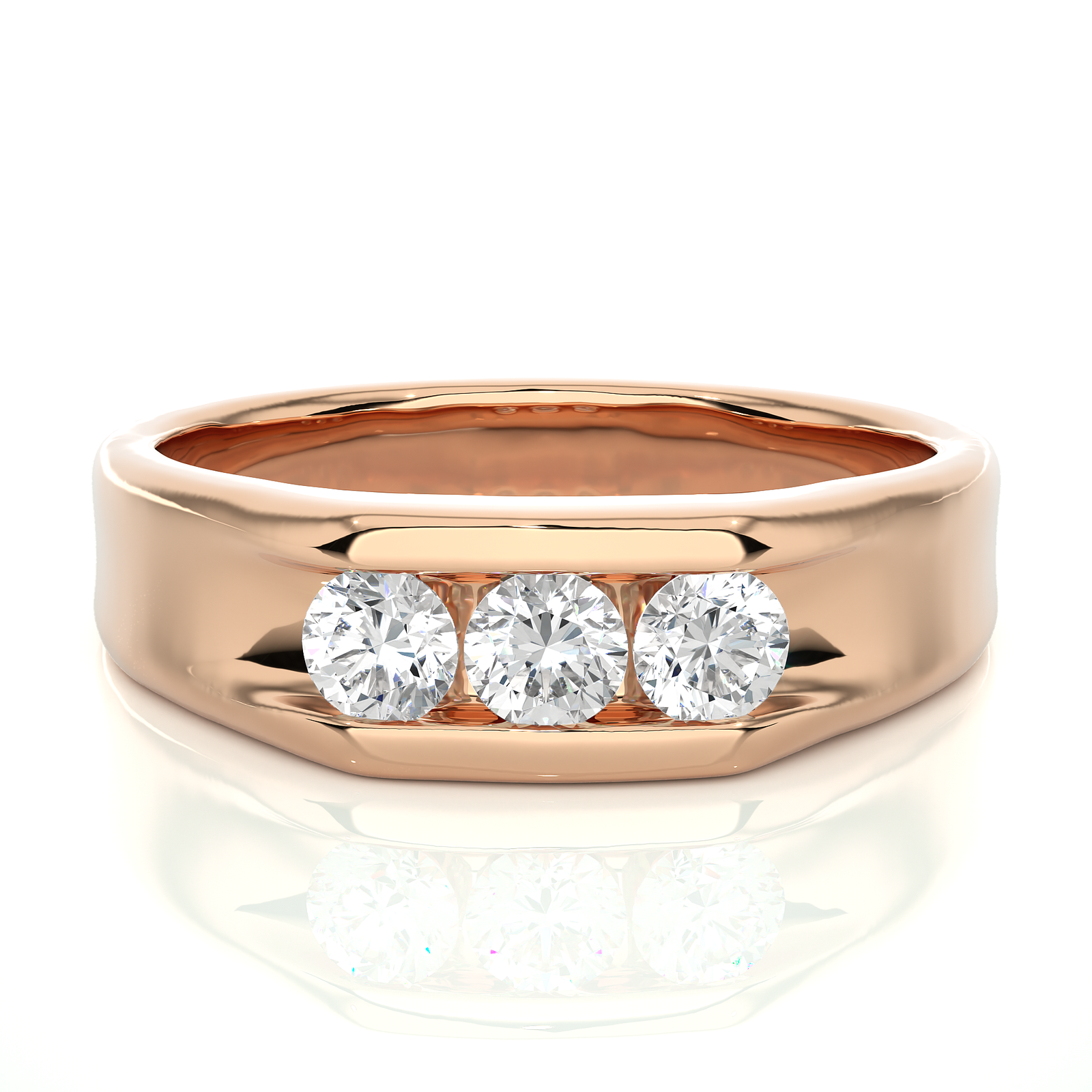Classic Three-Stone Lab Grown Diamond Ring