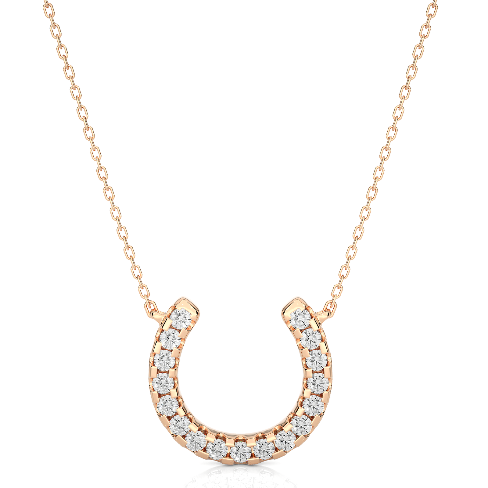 Diamond Horseshoe Pendant