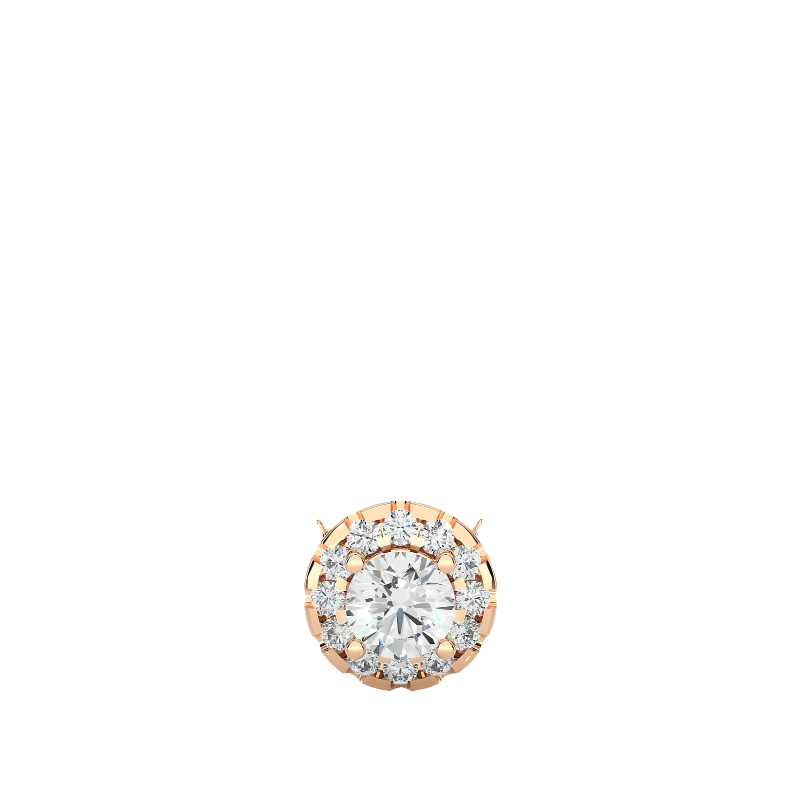 Diamond Halo Pendant Necklace