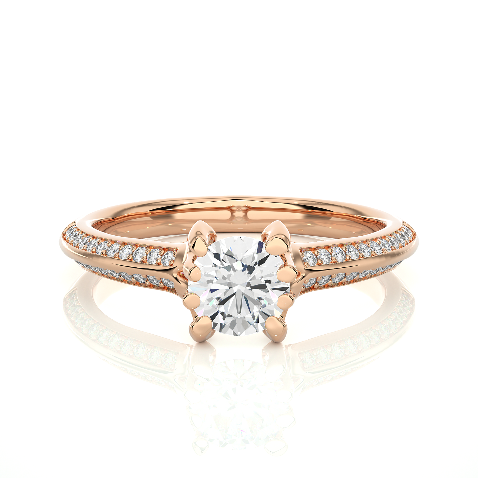 Round Diamond Solitaire Engagement Ring