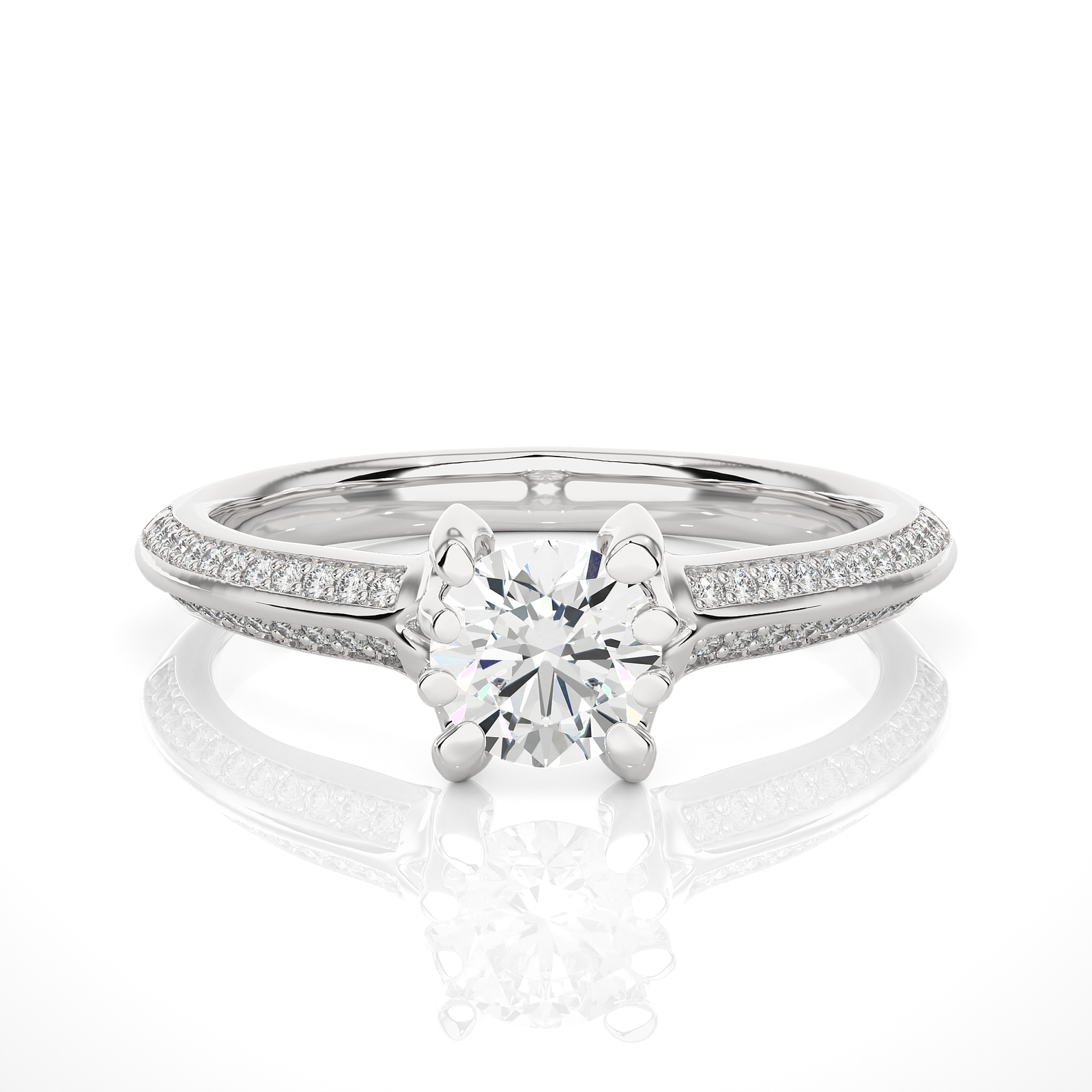 Round Diamond Solitaire Engagement Ring