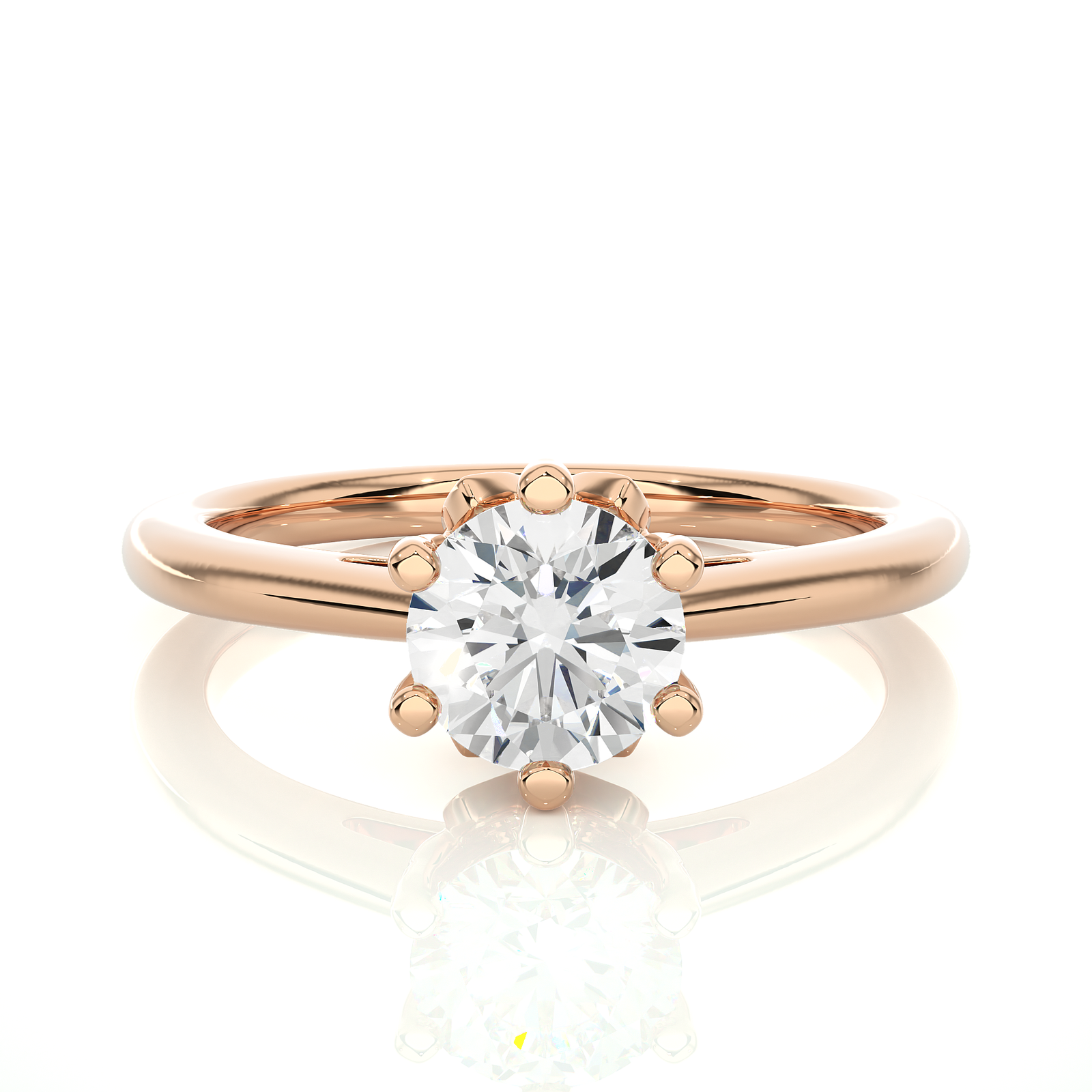 Round Solitaire Diamond Ring