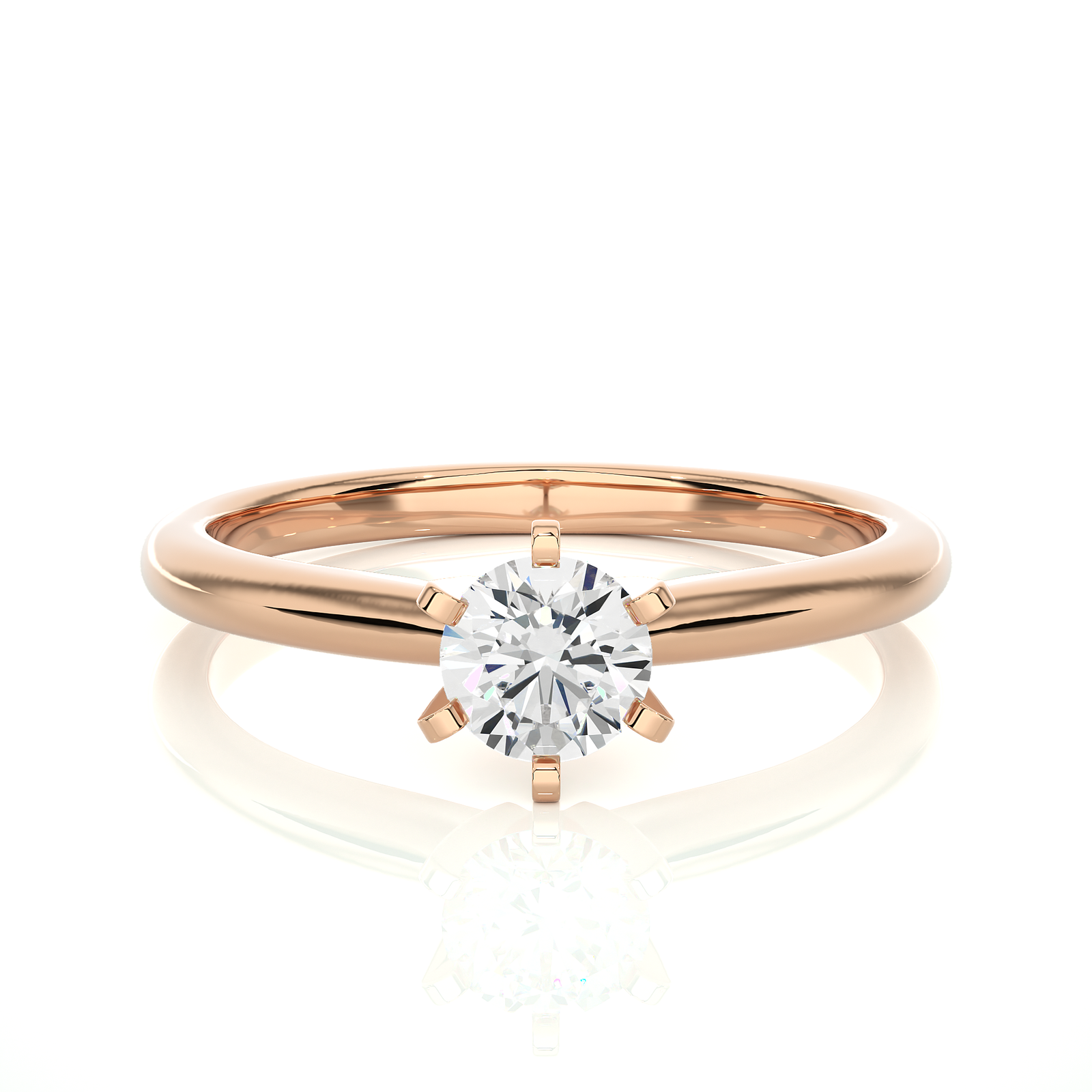 Six-Prong Solitaire Engagement Ring