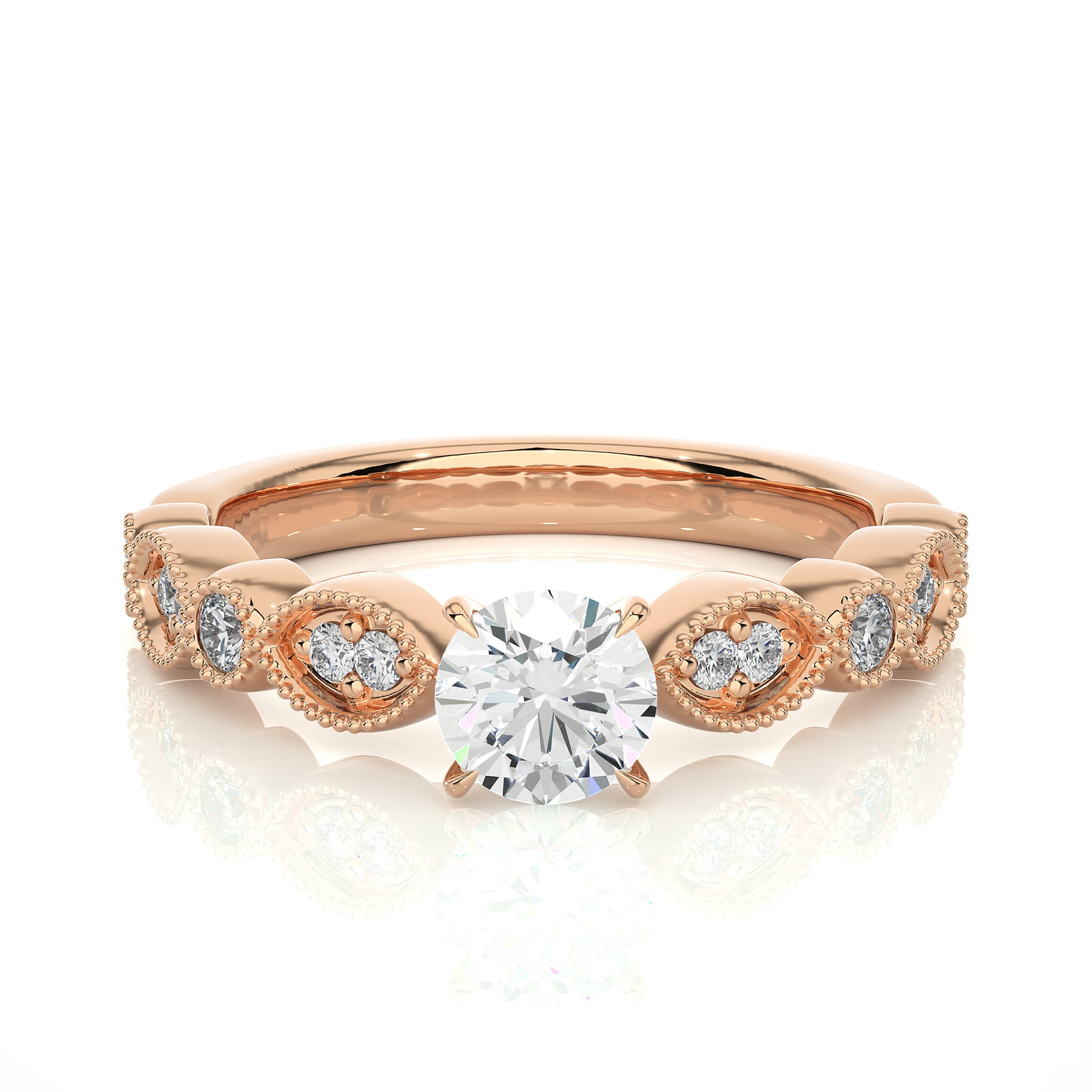 Vintage-Inspired Diamond Solitaire Ring