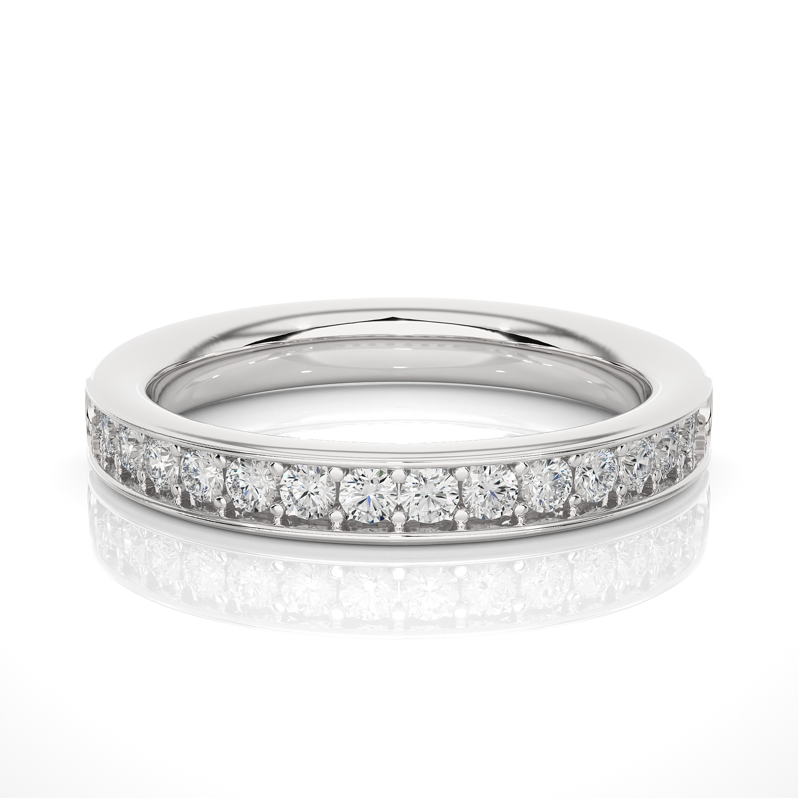 Lab Grown Diamond Half Eternity Ring