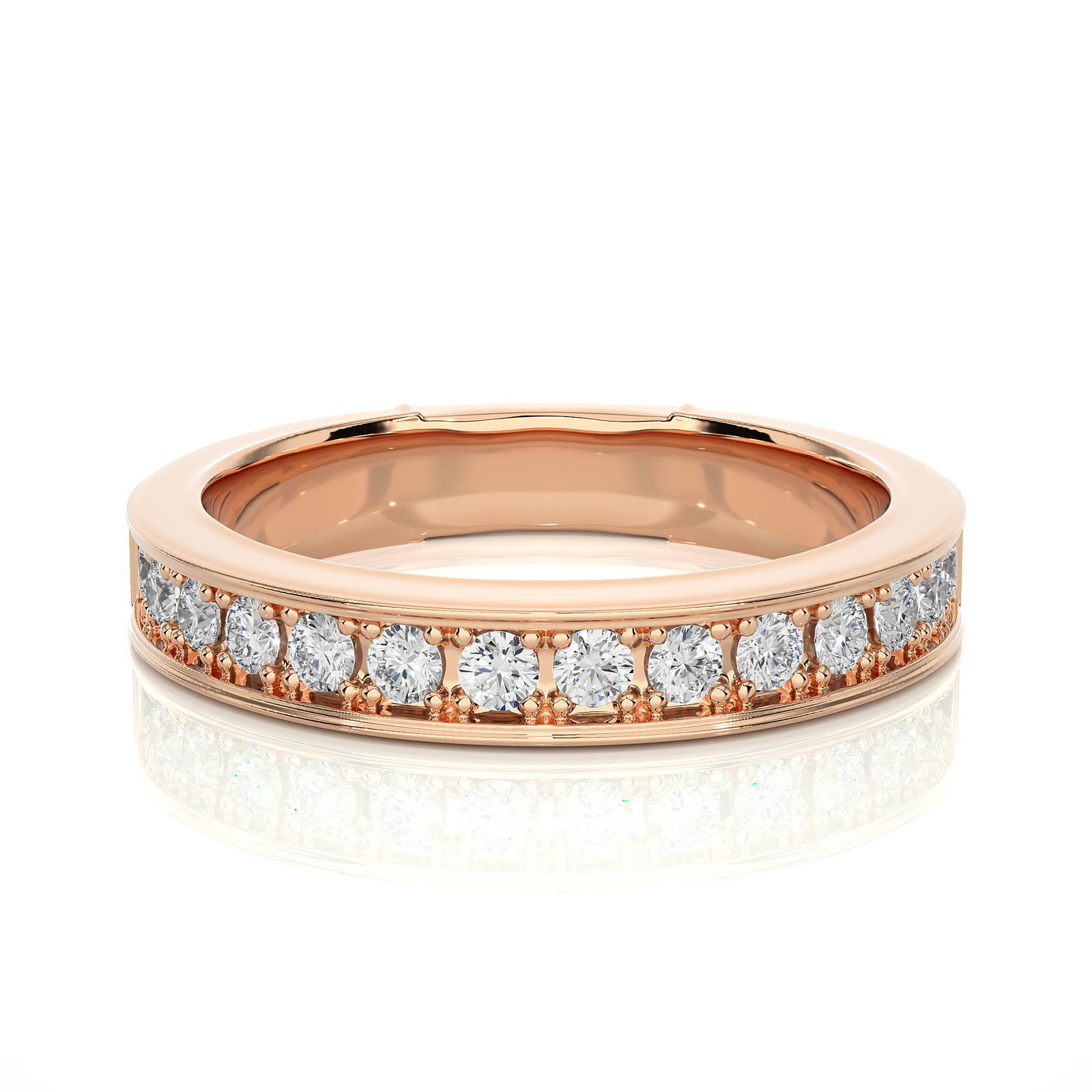 Channel Set Diamond Wedding Ring