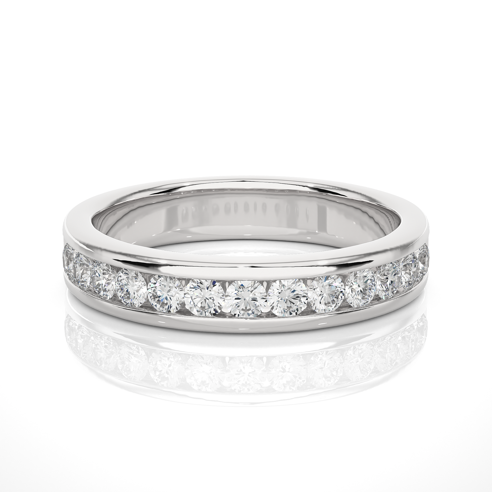 Channel-Set Diamond Wedding Band