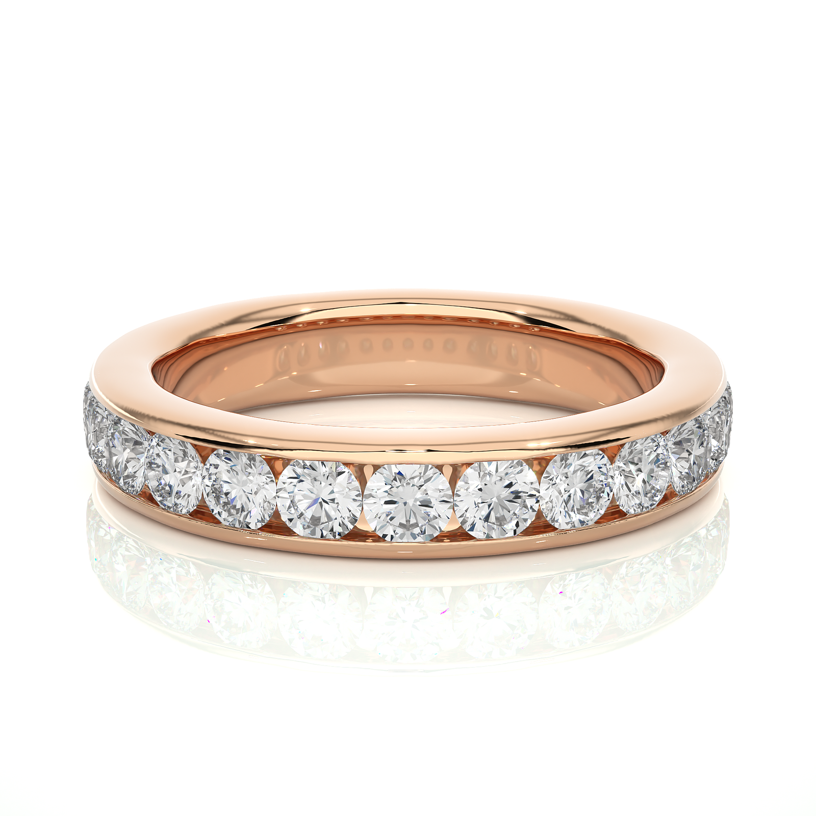 Half Eternity Diamond Wedding Band