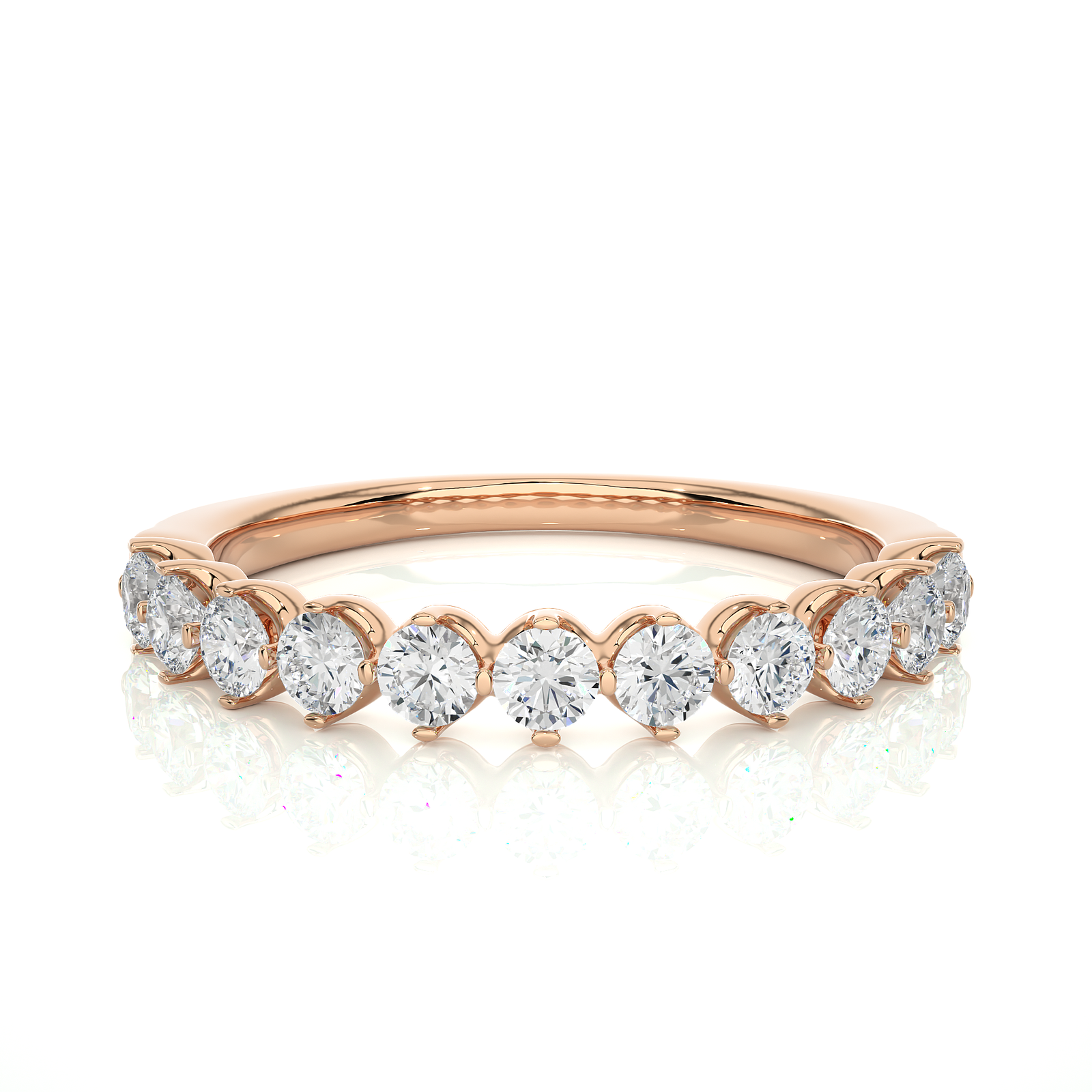Half Eternity Diamond Wedding Ring