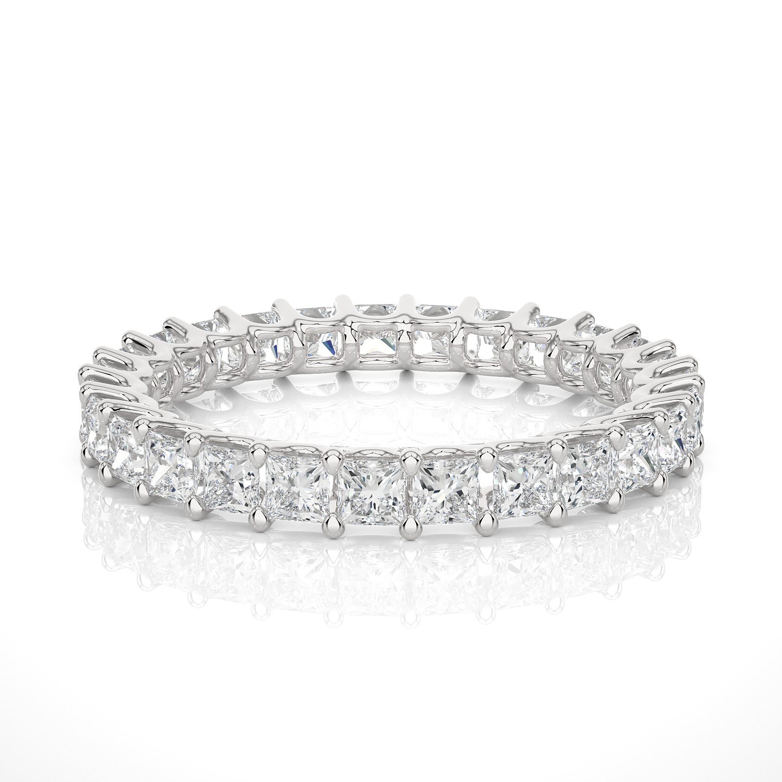 Princess-Cut Diamond Eternity Band
