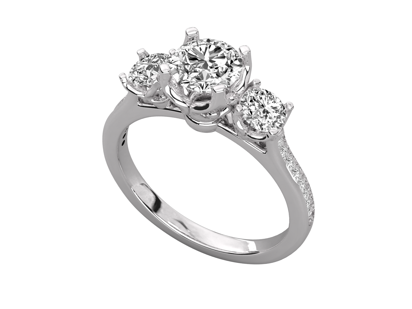 Three-Stone Diamond Ring