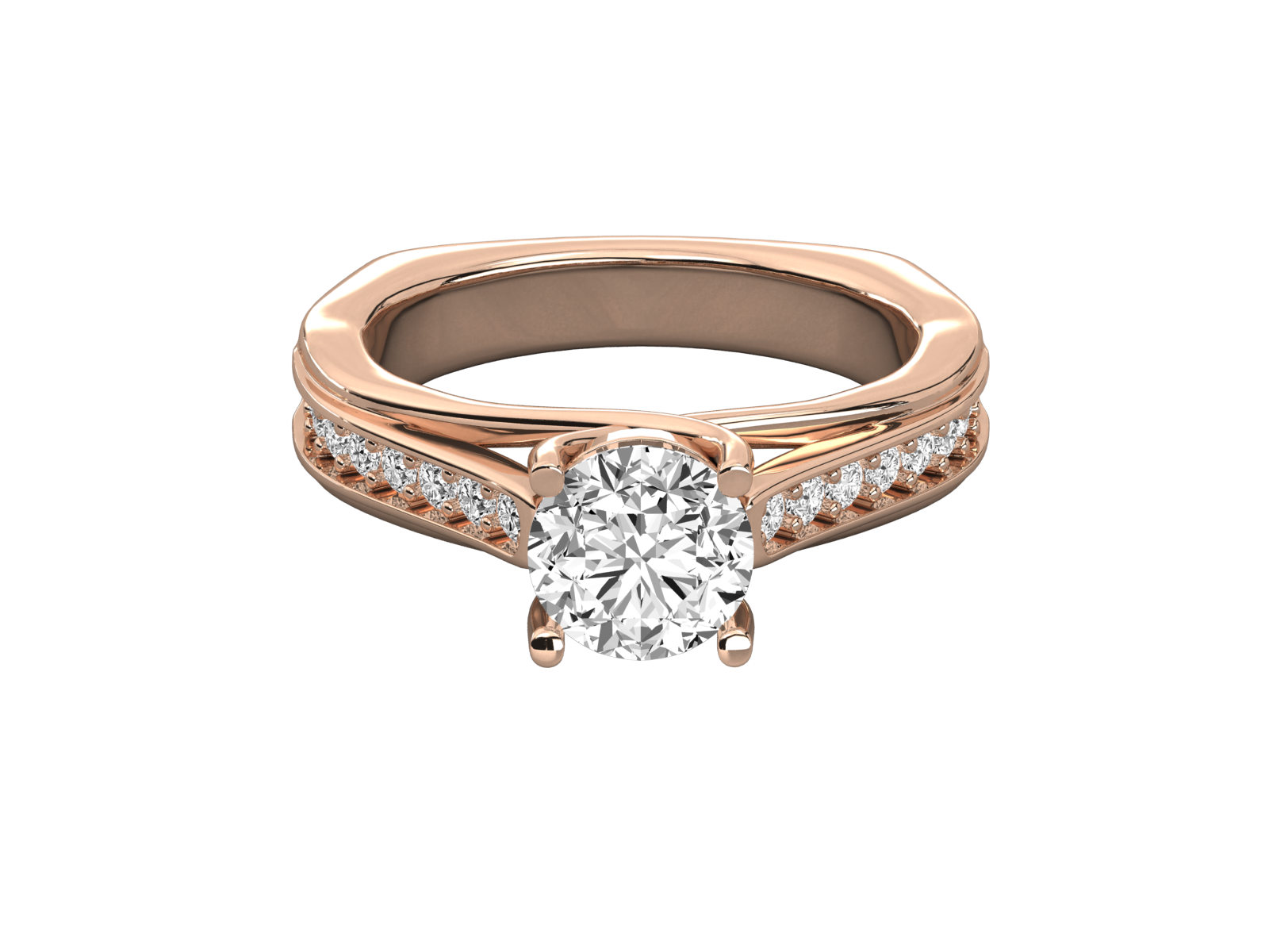 Round Cut Solitaire Engagement Ring