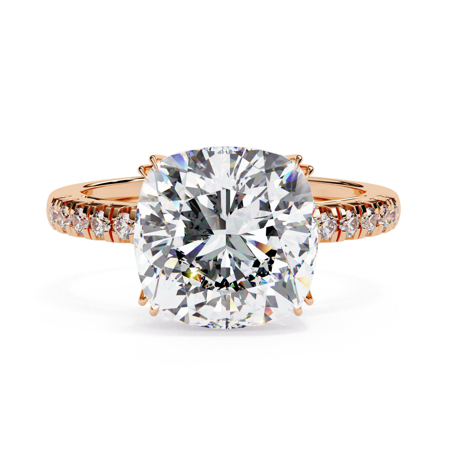 Cushion Cut Diamond Engagement Ring