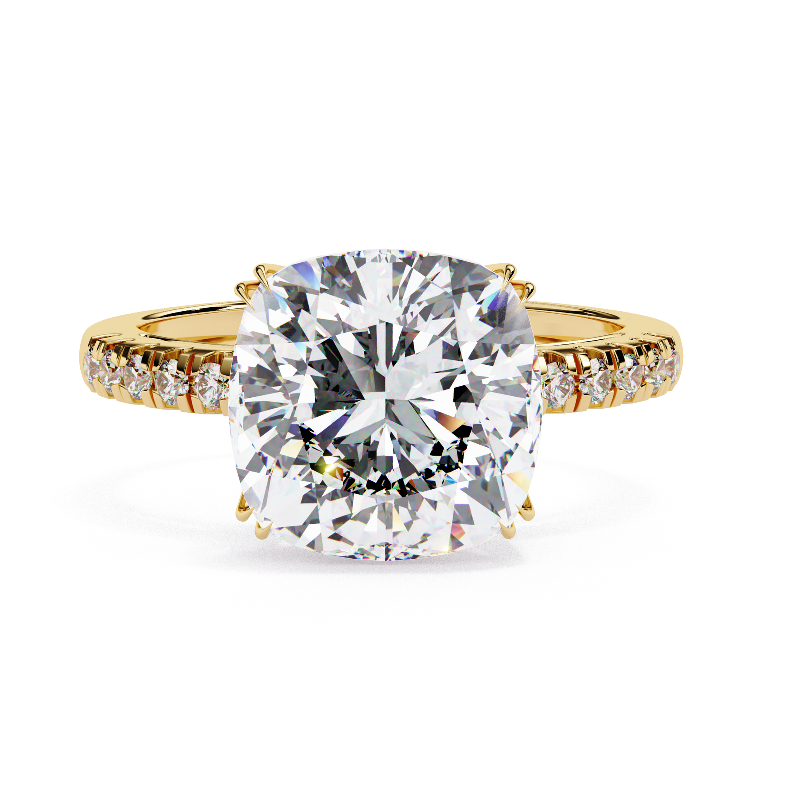 Cushion Cut Diamond Engagement Ring