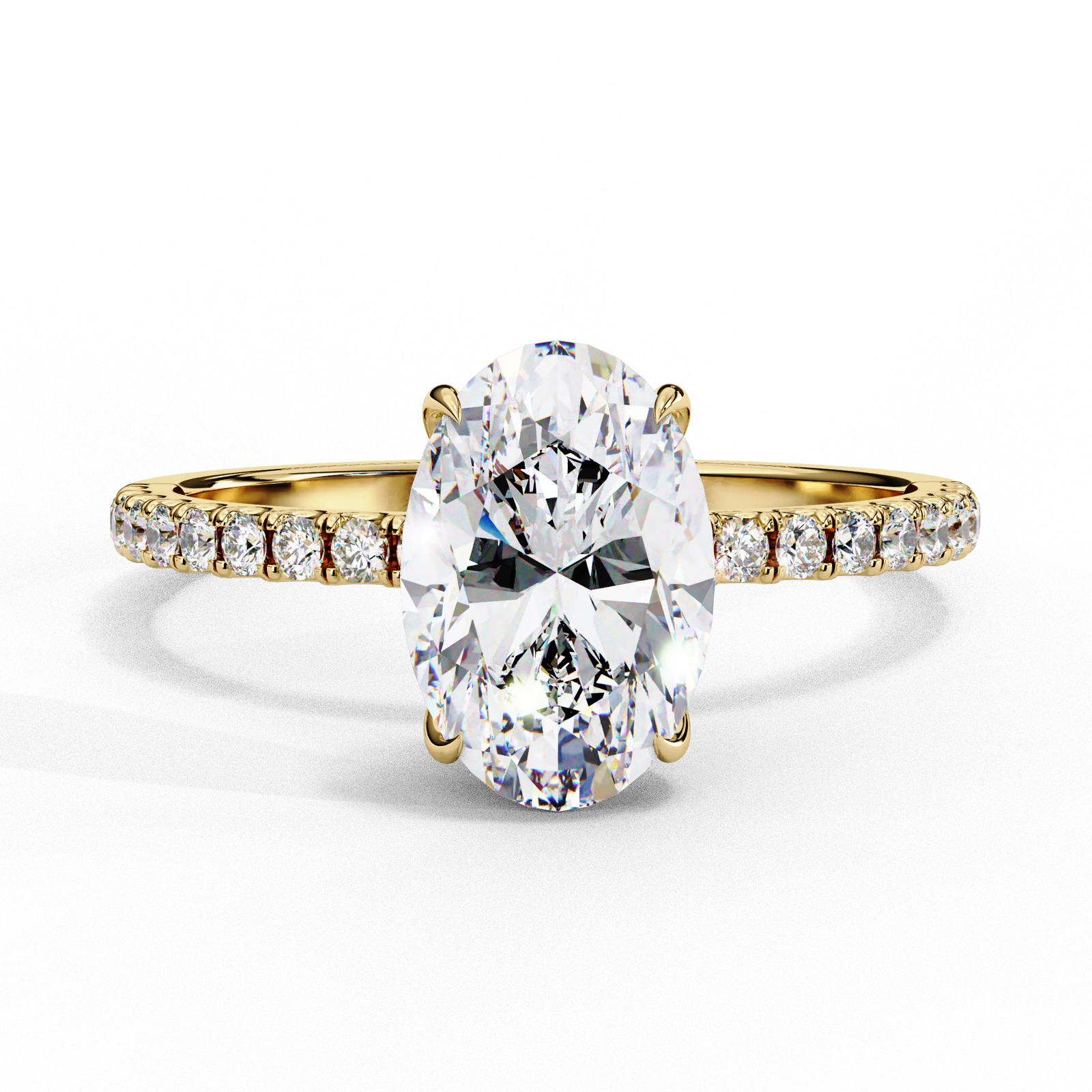 Oval-Cut Diamond Engagement Ring