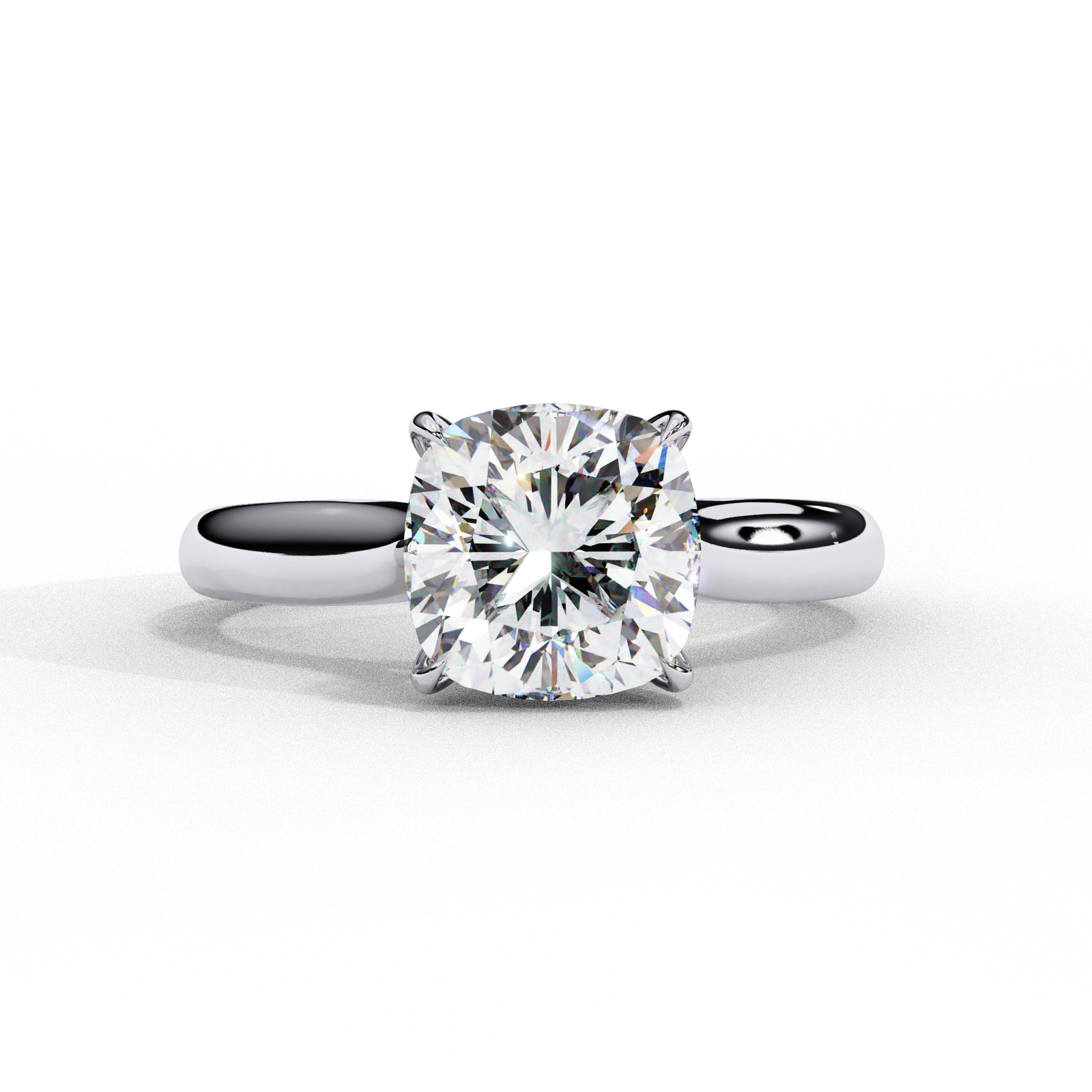 Cushion Cut Solitaire Engagement Ring